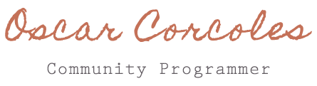 Oscar Corcoles: Community Programmer